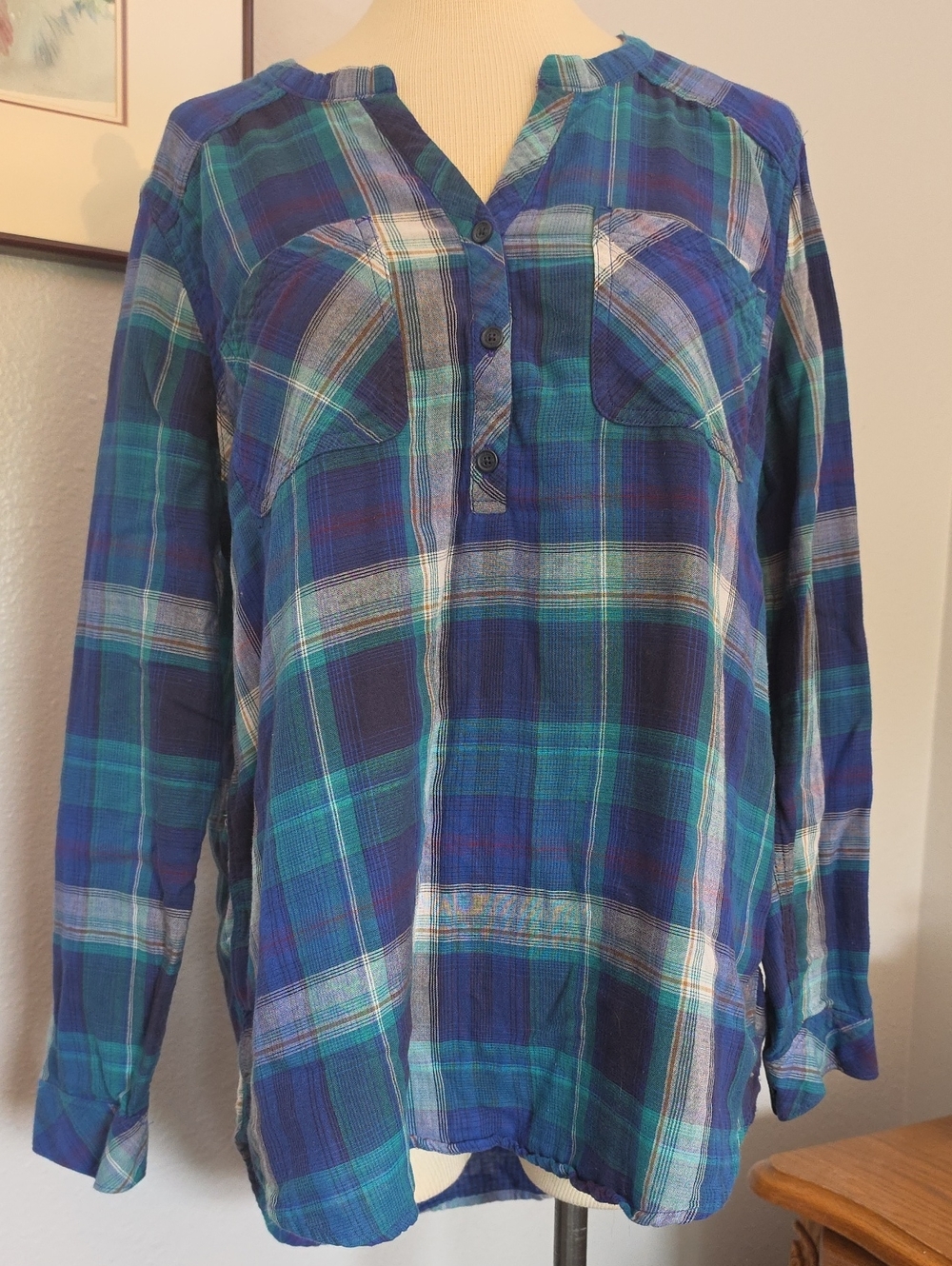 Eddie Bauer Cozy Plaid Flannel 100% Cotton Cabincore Gorpcore Cozy Loungewear